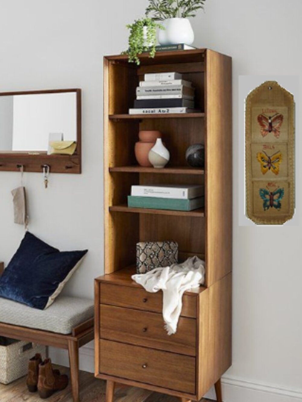 Vintage Letter Bill Mail Organizer